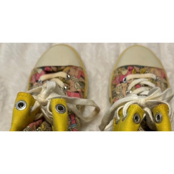 Rouge Helium High Top Canvas Sneakers Chucky-07 Wha Hoo! Unisex Size 7.5M (READ) - Picture 3 of 16